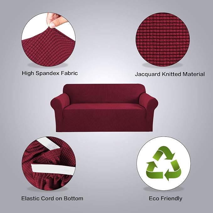 H.VERSAILTEX Stretch Oversized Sofa Cover 1 Piece Sofa Slipcovers - Image 4