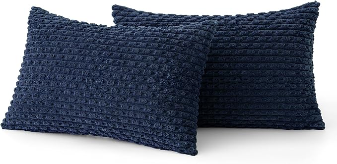 MIULEE Pack of 2 Decorative Lumbar Throw Pillow Covers 12x20 Inch Soft Boho - Image 6