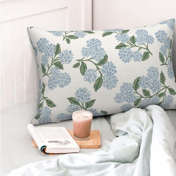 AEIOAE Spring Pillow Covers 12x20 Inch Set of 2, Floral Summer Outdoor Seasonal - Image 2