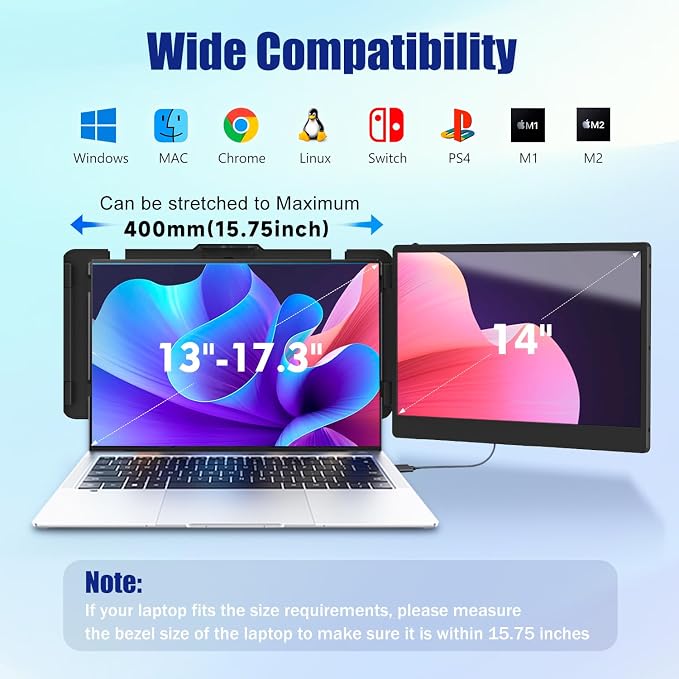 KEFEYA Laptop Screen Extender, Portable Monitor - Image 5