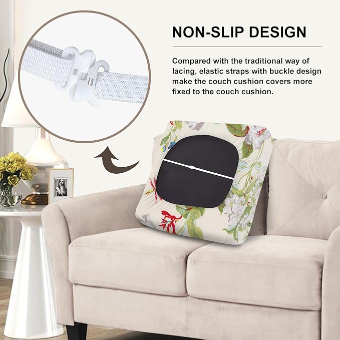 SearchI Stretch Printed Sofa Couch Cushion Covers Replacement Chair Cushion - Image 5