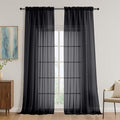 OVZME Black Bedroom Curtains 96 Length by OVZME