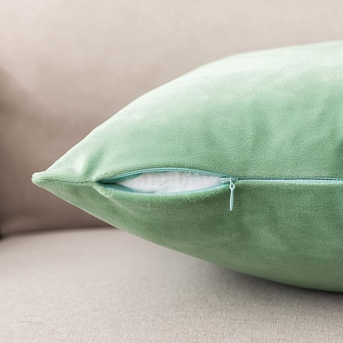 NiNi ALL Decorative Throw Pillow Covers Pack of 2, Velvet Cushion Case - Image 5