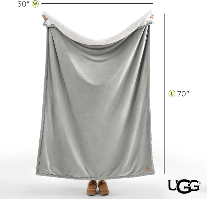 UGG Bliss Throw Blanket Plush Soft Fleece Fluffy Blankets - Image 8