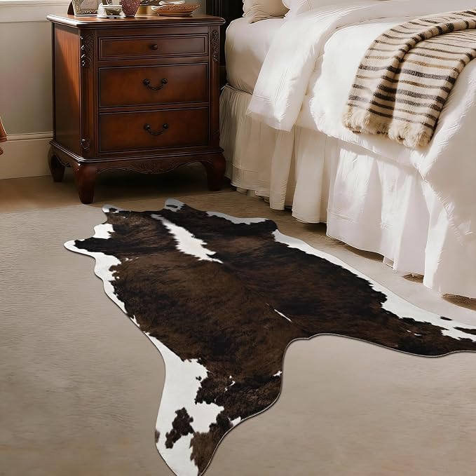 BENRON Premium Cowhide Rug, Faux Cow Hide Rugs - Image 2