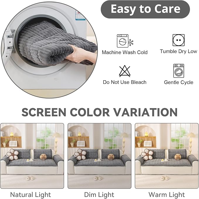 OstepDecor Washable Couch Cover - Image 8