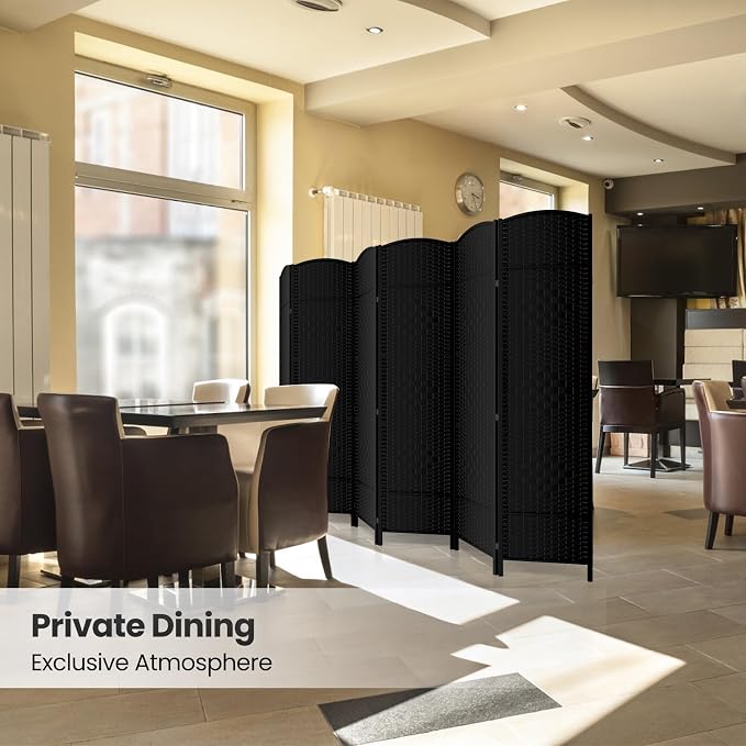 6 Panel Room Divider, 6Ft Folding Privacy Screen, Tall - Image 5