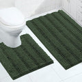 Turquoize Chenille Bathroom Rugs Set Non-Slip Bath Mats by Turquoize