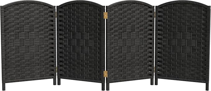 Red Lantern 2 ft. Short Diamond Weave Fiber Folding Screen by RedLantern