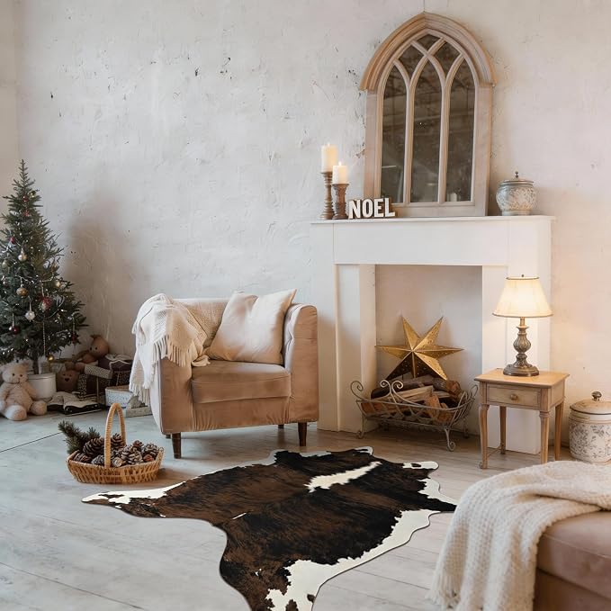 BENRON Premium Cowhide Rug, Faux Cow Hide Rugs - Image 5