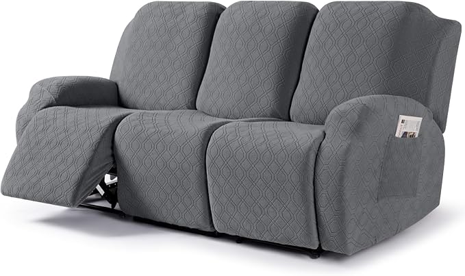 VANSOFY Recliner Cover, 3-Pieces Stretch Reclining Couch Covers by VANSOFYFURNITURECOVERS