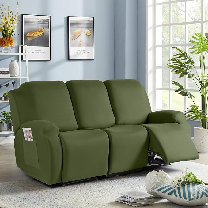 TAOCOCO Recliner Couch Covers 3 Pieces, Stretch Sofa Covers - Image 8