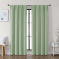 Simplebrand Ava Light Green Blackout Curtains by Simplebrand