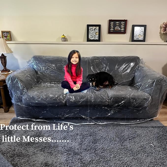 Evelots Clear Couch Cover - Image 4
