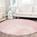Latepis Soft Pink Round Rugs 6ft by Latepis
