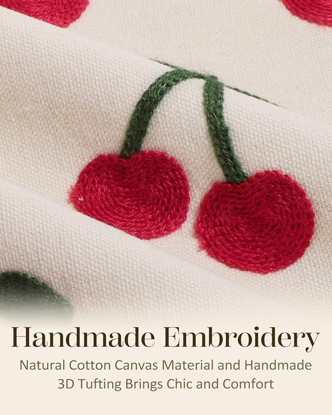 Embroidered Throw Pillow Cover 18x18 Inch - Image 2
