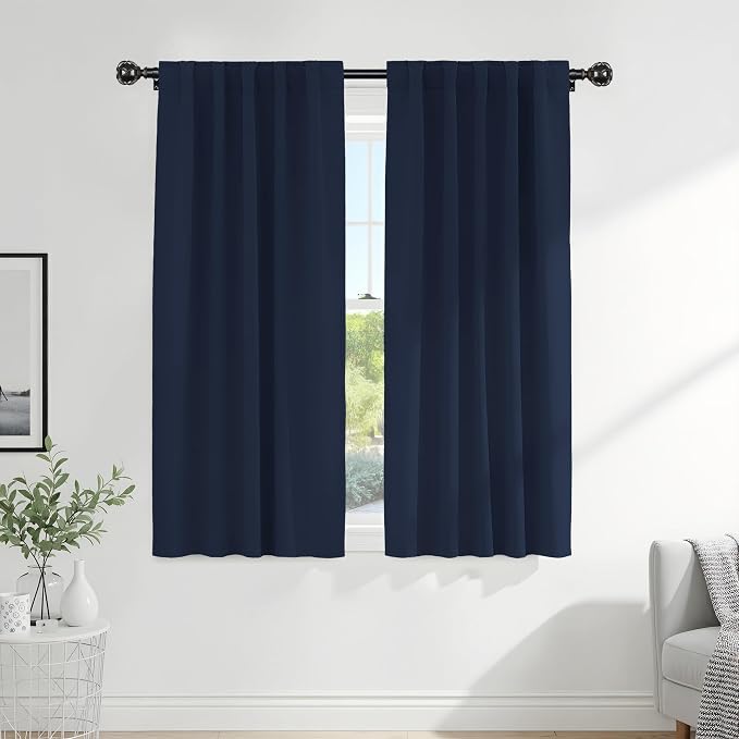Pony Dance Blackout Curtains Thermal Insulated Window Treatment Panels Room by PONYDANCE