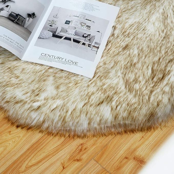 Carvapet Luxury Soft Faux Sheepskin Chair Cover Seat Cushion Pad Plush Fur Area - Image 3