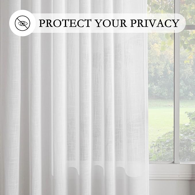 MYSKY HOME White French Door Curtains - Image 5