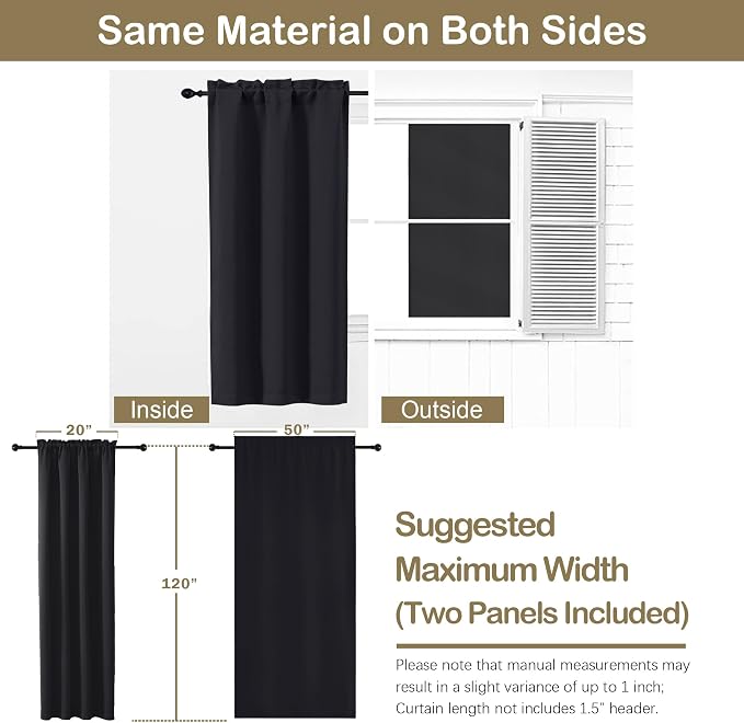 OVZME Extra Long 10 FT Blackout Curtains - Image 2