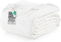 Utopia Bedding White 100% Cotton Waffle Blanket 300 GSM Soft Lightweight by UTOPIABEDDING