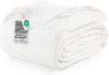 Utopia Bedding White 100% Cotton Waffle Blanket 300 GSM Soft Lightweight by UTOPIABEDDING