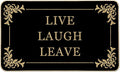 Funny Doormat Live Laugh Leave Door Mat 17 X 29 Inch Welcome Doormat Decorative by HANXIGHomeDecor