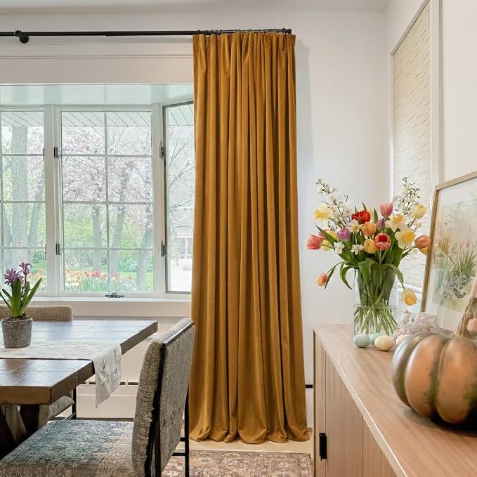 NICETOWN Bronze Velvet Curtains 84 inch Length - Image 3