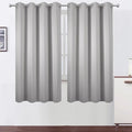 LEMOMO Light Grey Blackout Curtains 66 x 63 Inch Length/Set of 2 Curtain by Lemomo