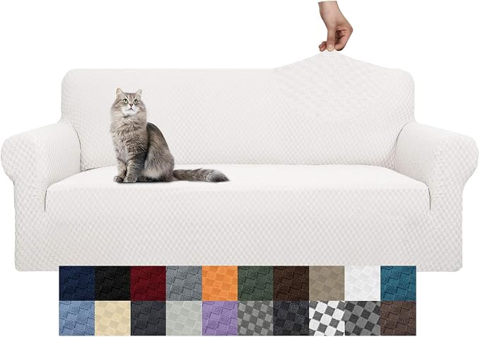 YEMYHOM Couch Cover Latest Jacquard Design High Stretch Extra Large Sofa Covers - Image 8