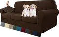 MAXIJIN 4 Piece Couch Covers for 3 Cushion Couch Super Stretch Non Slip Couch by MAXIJIN