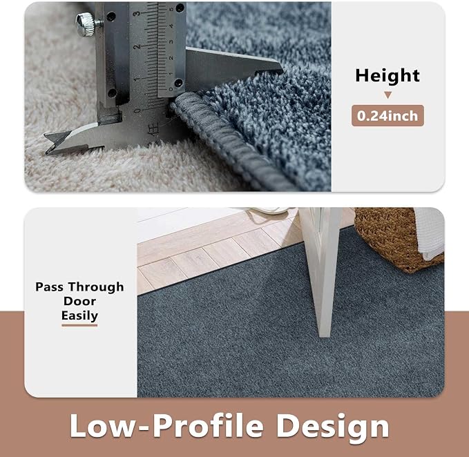 FinRèc Low Pile 5x7 Washable Area Rugs - Image 6