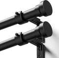 YaFex Curtain Rods 2 Pack 32-118 Inch, Heavy Duty 1 Inch Curtain Rod, Modern by YaFex