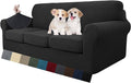 MAXIJIN 4 Piece Couch Covers for 3 Cushion Couch Super Stretch Non Slip Couch by MAXIJIN