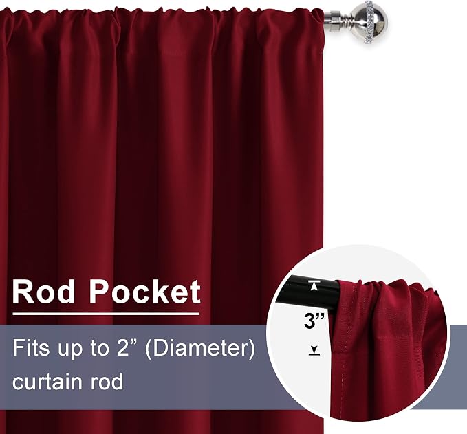 JIUZHEN Christmas Blackout Curtains - Image 2