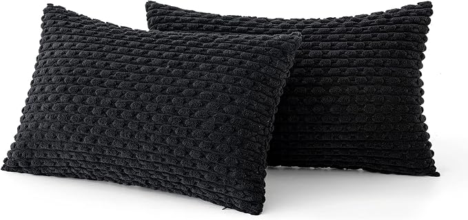 MIULEE Pack of 2 Decorative Lumbar Throw Pillow Covers 12x20 Inch Soft Boho - Image 6