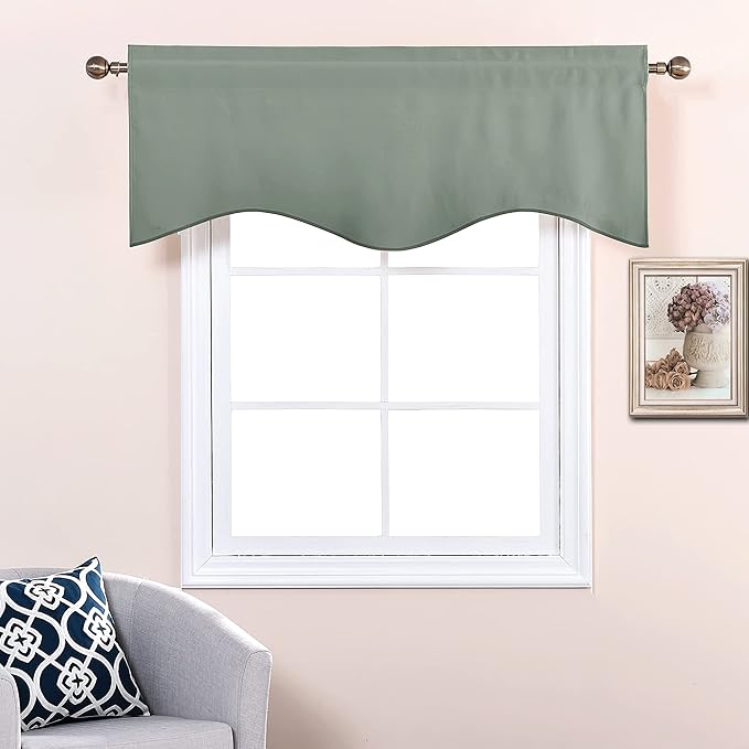 NICETOWN Blackout Kitchen Valance Curtain - Image 5