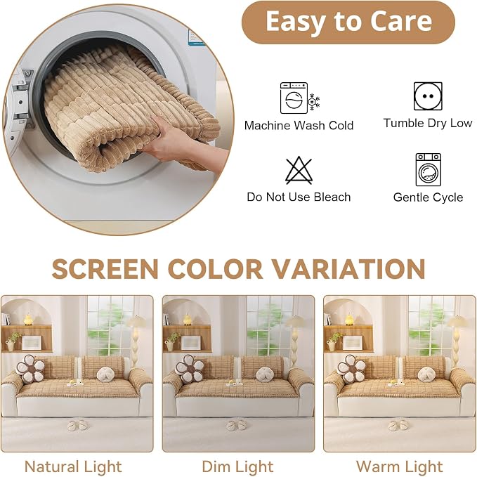 OstepDecor Washable Couch Cover - Image 8