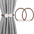 Melaluxe 2 Pack Magnetic Curtain Tiebacks, Decorative Curtain Holdbacks by Melaluxe