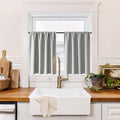 RYB HOME 100% Blackout Basement Curtains 30 inches Long, Heat & UV Blocking by RYBHOME
