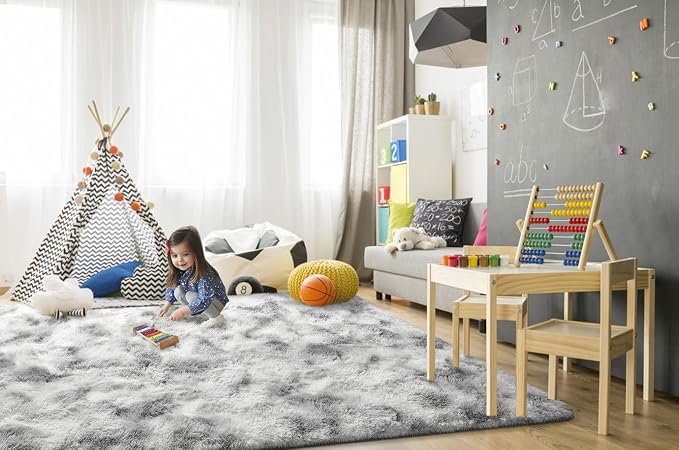 TWINNIS Super Soft Shaggy Rugs Fluffy Carpets 5x8 Feet, Indoor Modern Plush - Image 4