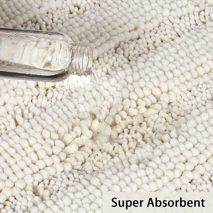 Turquoize Luxury Chenille Bath Rug - Image 5