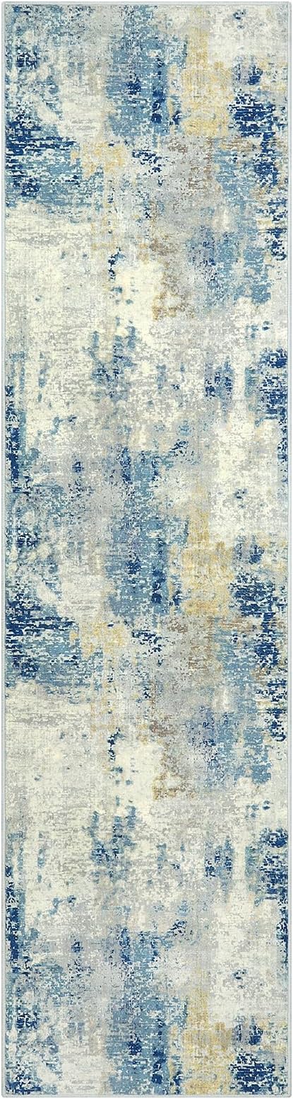 Lahome Modern Abstract Bathroom Runner Rug 2x8, Washable Entryway Rug Runners - Image 8