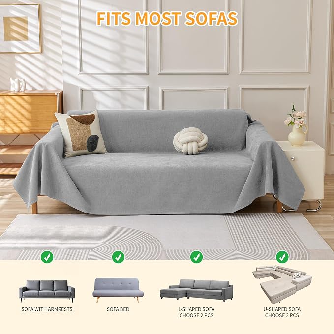 Deep Dream Cat-Scratch Resistant Couch Cover, Waterproof Sofa Cover - Image 6