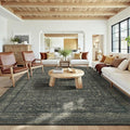 10x14 Washable Area Rug for Living Room, Extra Large, Durable Low Pile Non Slip by Rugxara