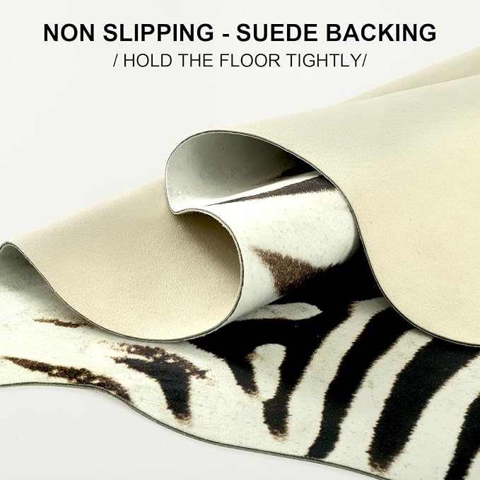 BENRON Zebra Rug, Cute Animal Hides and Skins - Image 5