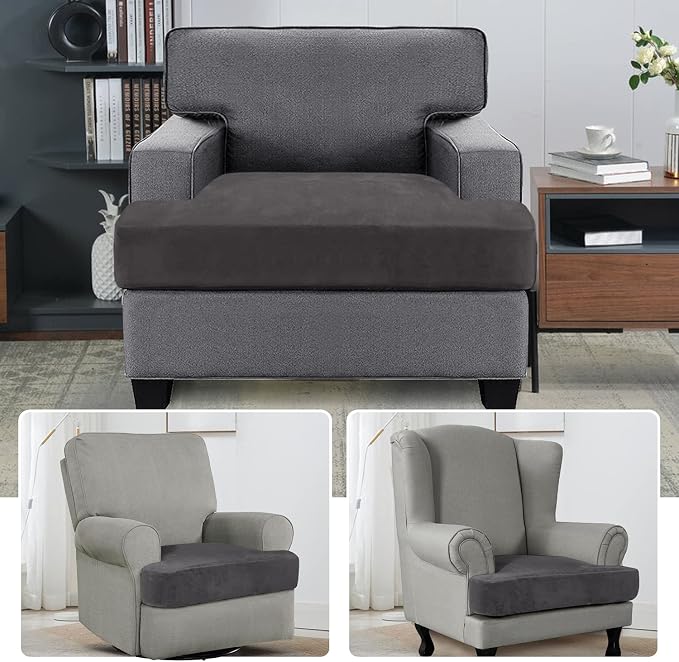H.VERSAILTEX Stretch Velvet T Cushion Chair Covers - Image 2