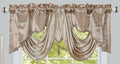 GOHD Valarie Fancy Window Valance. 54 x 18. Taffeta Fabric by GOHDGoldenOceanHomeDecor