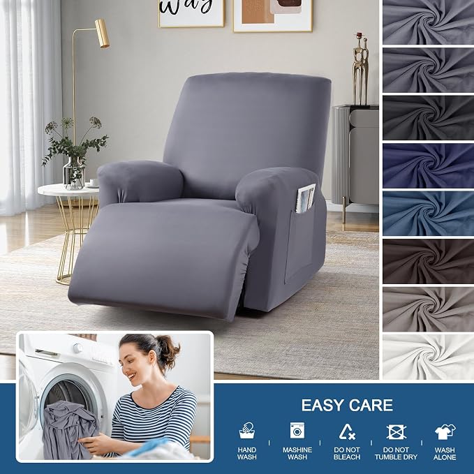 TAOCOCO Stretch Recliner Couch Covers 3-Pieces Style Recliner Chair Covers - Image 7