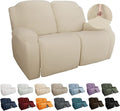 YEMYHOM 6 Pieces Stretch Loveseat Recliner Slipcover Jacquard Recliner Sofa by YEMYHOM